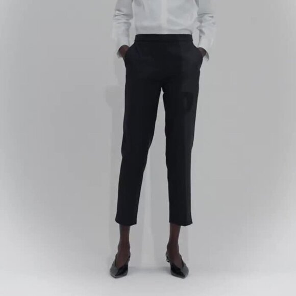 Theory Black Tuxedo Pants Size 4 - Picture 1 of 10